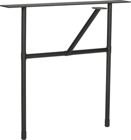 Understel til plankebord WOOOD Tablo H-Leg, Sort metal bordben H72ÃL79ÃD36 cm